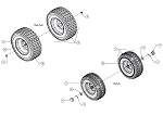 Koła 13x5x6; 16x6,5x8 13B726JD600 (2018)